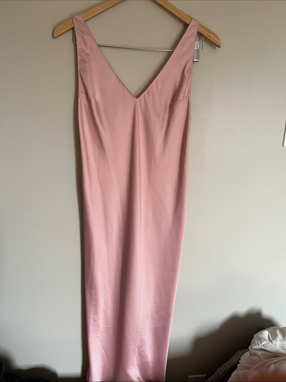 Victoria's Secret Blush Pink V-Neck Maxi Slip Dress